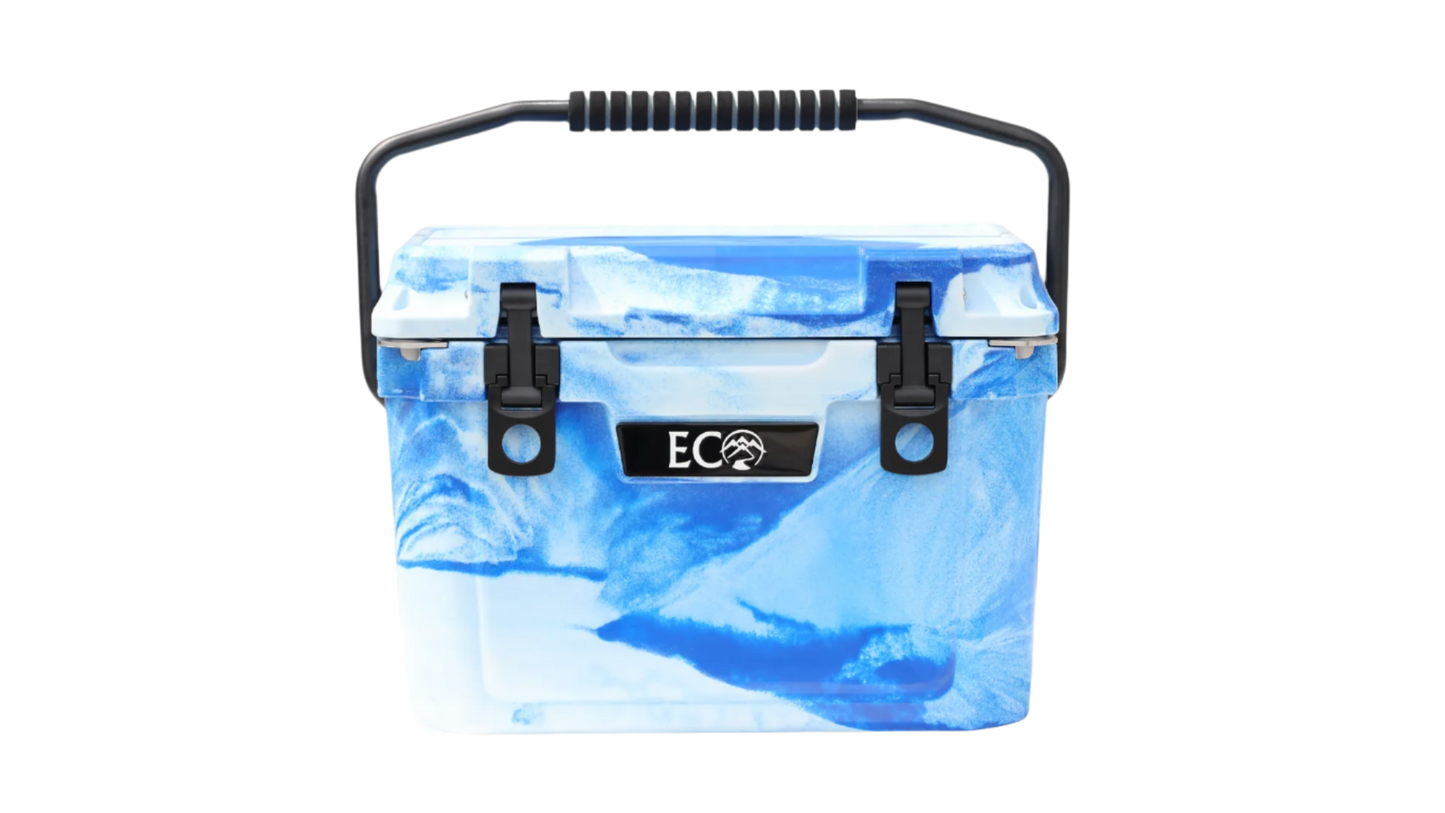 Blue & White Swirl 20qt Cooler