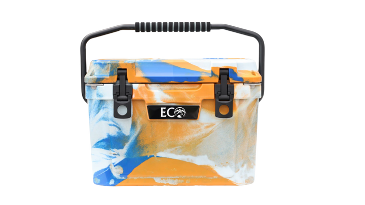 Orange White &amp; Blue 20qt Cooler