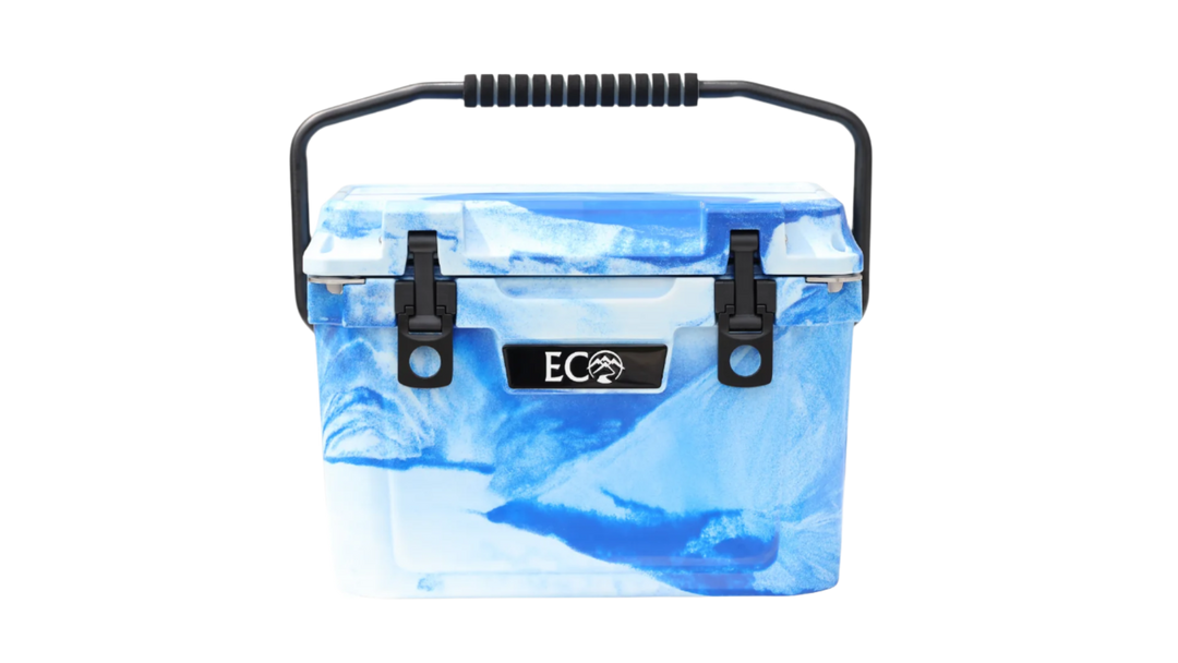 Blue &amp; White Swirl 20qt Cooler