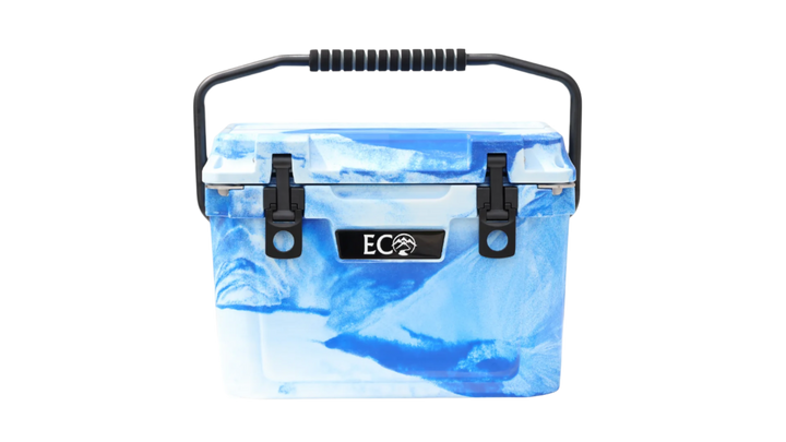 Blue &amp; White Swirl 20qt Cooler