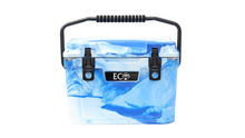 Load image into Gallery viewer, Blue &amp; White Swirl 20qt Cooler
